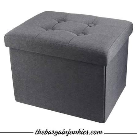 Grey Stool Lid Cover (Grey, 17x13x13 Inches)