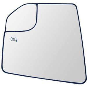 Driver Side Heated Mirror Glass Replacement For Ford F150 2015 2016 2017 2018 2019 2020 - for Ford F150 Power Side Mirror with Rear Holder