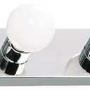 Design House Vanity Lights, 6 Linear Lights, Dimmable, Horizontal or Vertical Use, Uses (6) 60W Bulbs, For Bathroom/Makeup Vanity, Polished Chrome, 36.0 in. L x 4.33 in. H x 2.0 in. D, 500942