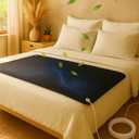 Grounding Mat for Bed, Earthing Mat for Better Sleep & Stress Reduction, Grounding Pad for Bed with Cable, Grounding Matress Pad, Grounding Well Mat Queen & King Size