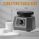 Dental Vibrating Plate, Smooth and Reliable Vibrating Table, High Power Dental Vibrator 4", Small Size Round Plaster Oscillator, Non-Slip Lab Vibrator
