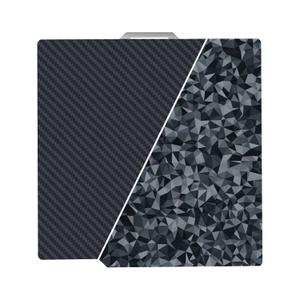 257x257mm Build Plate for Bambu Lab X1C X1 X1E P1P P1S P2S A1 3D Printer, Diamond PEO + Carbon Fiber PET Good Adhesion Spring Steel Plate for Bambulab 3D Printer
