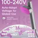 Steamer for Clothes, 1000W Portable Garment Steamer Travel Size, 100-240V Dual Voltage, 120ml Tank Handheld Steam & Iron 2 in 1, for Home, Business, Global & Europe Traveling, Space Grey