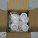 Ceramic Chime Candle Set - 0.7 Inch Diameter, Home Small Candle Holders for Casting Chimes, Rituals, Spells, Vigil, Wiccan Supplies & More (8 Pcs, Black, White)