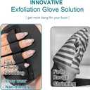3 x Heeqinn Rubber Exfoliating Glove, Dead Skin Remover for Body After Bathing (Basic 1pc)