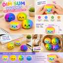 Dumpling Squishies New Mystery Glitter Squishies Dumpling with Box Stress Relief Balls Sensory Toys Desk Squeeze Toys Gift