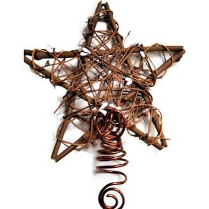 Rustic Nature Christmas Tree Star in Mini or Large
