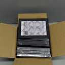 HappyHapi 4x6 Picture Frames Set of 10, Tabletop or Wall Display Pictures 3.5x5 with Mat or 4x6 Without, Multi Photo Frames Collage (Black)