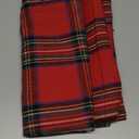 AQOTHES Pack of 2 Christmas Plaid Decorative Throw Pillow Covers Scottish Tartan Cushion Case for Farmhouse Home Holiday Decor Red and Green, 18 x 18 Inches