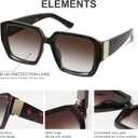 Oversized Square Sunglasses for Women Black Classic Square Sunglasses for Women Ladies Big Sun Glasses Vacation