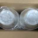 Qeirudu 8 oz Small Clear Plastic Bowls, 100 Pack Disposable Hard Plastic Party Serving Bowls for Fruit, Desserts, Parfaits, Ice Creams, Snacks