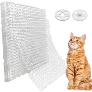 Ley's 10 Pack Scat Mat for Cats, 16x13 Inch Cat Deterrent Mat with Spikes, Indoor/Outdoor Pet Training Mat, Humane Repellent Animals, Keep Pets Off Furniture, Gardens & Lawns