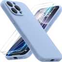 FlyReal Magnetic for iPhone 16 Pro Case, Compatible with MagSafe, (Integrated Silicone Camera Control Button) (Camera Protection) + Screen Protectors, Microfiber Lining Case 6.3", Light Blue