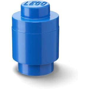 Room Copenhagen, Lego Round Brick 1 - Stackable Storage Solution - Bright Blue