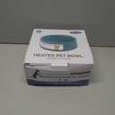 PETLESO Heated Dog Bowl, Heated Water Bowl for Outdoor Cats, Winter Dog Water Dish with AntiBite Wire Heating Chicken Waterer Smart Thermal Bowl for Rabbits Birds Feral Animals, 35W 2.2L