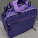 JXXM Bento Lunch Box for Kids With 8oz Thermo, Leakproof Bento Box with with 2 Compartments, Insulated Bottle, Lunch Bag, BPA Free Dishwasher Safe for School Girls Boys (Purple)