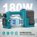 Brushless Water Transfer Pump Compatible with Makita 18V Battery (Tool Only), 1/4HP 540GPH Cordless Self Priming Pump, Utility Pump for Pool Draining, Pond, Watering Garden