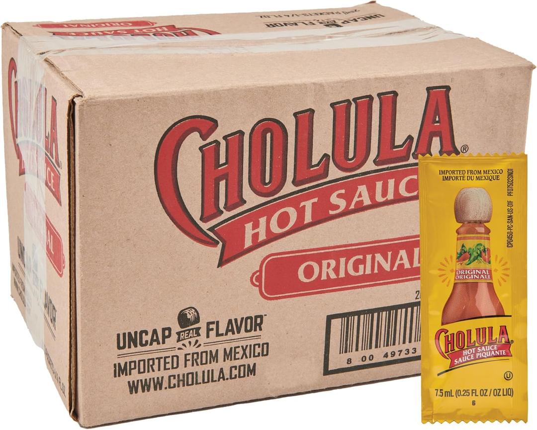 Cholula Hot Sauce (Original, 200 Packs (0.7 OZ EA)) (BB SEP 09 2026)