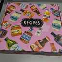 COFICE Recipe Binder 8.5x11 3 Ring Blank Family Recipe Book Binder Kit to Write in Your Own Recipes with PU Faux Leather Cover and Plastic Sleeves (Navy Blue)