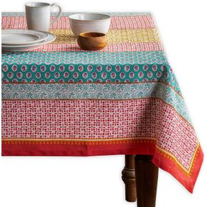 Maison d' Hermine Table Cloth Rectangle Table 100% Cotton 60 x 90 Inches Tablecloth Reusable Decorative for Dining Kitchen Room Farmhouse Party Home Hotel Restaurant Spring Summer - Provence
