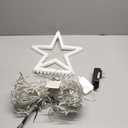 Flacchi Christmas Lights Outdoor with Remote -16.4Ft Waterfall Tree Decoration Lights RGB Star String Lights for Tree Yard Exterior Wall Housetop Window Holiday Decor (RGB, 16.4FT) (RGB (Red, Green, Blue))