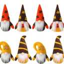 Skylety Thanksgiving Fall Gnome Autumn Hanging Ornament Harvest Swedish Handmade Scandinavian Tomte for Halloween Decor(8 Pieces)