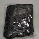 LIBERECOO Round Vinyl Fitted Tablecloth with Flannel Backing Elastic Edge Table Cover Waterproof Stain-Resistant Wipeable Tablcloths Fits 45-56" Round Tables (Black Wood)