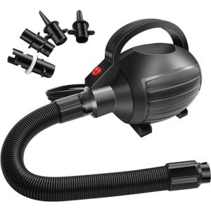 AWSUM 600 W Electric Air Pump, 220-240 V Electric Air Pump with 4 Nozzles for Inflatable Air Mat Track Swimming Rings, Air Mattress, Rafts, Boats, Waterbeds, Board, Yoga Balls etc