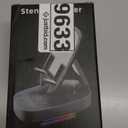 Cell Phone Stand with Wireless Bluetooth Speaker, Unique Gifts for Men/Women, Adjustable Phone Holder with 5 LED Light Modes, Anti-Slip Base HD Surround Sound, Phone Speaker Amplifier for iPhone/iPad (Black)