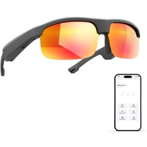 Al Smart Glasses for Men Women, Bluetooth Translation Glasses with 164+ Languages, UV400 Sunglasses, Bluetooth 5.4 Glasses w/Music & Hands-Free Calling, for Outdoor Sports & Travel