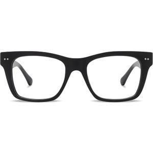 LOOK OPTIC Cosmo Reader-Lightweight Full Magnification Reading Glasses with Scratch-Resistant Anti-Reflective Lenses (Black)