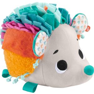 Fisher-Price Newborn Plush Toy Cuddle n' Snuggle Hedgehog with Sounds & Sensory Details for Babies 3+ Months