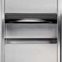 BOBRICK 369 ClassicSeries Stainless Steel Recessed Paper Towel Dispenser with 2-Gallon Waste Receptacle, 28" Height, 14" Width, Satin Finish