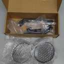 DREAMIZER 3.8" Motorcycle Rear View Side Mirror Round 8mm 10mm Universal Compatible with CB350 CB1100 Guide ATV Dirt Bike Cruiser Chopper - Black #1