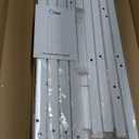 Furologee 5 Tier Bookshelf with Drawers, White Tall Bookcase with Shelves, Wood and Metal Bookshelves Storage Organizer, Modern Display Free Standing Shelf Unit for Bedroom, Living Room, Office