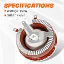 14 Ohm 150 W Rheostat 233060 207177 Fit for Miller Bobcat 225 225NT 250 250FE 250NT Welder/Generator Welding Machine Rheostat