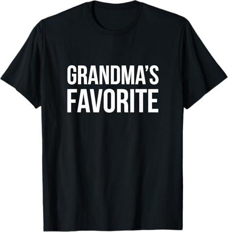 Grandma's Favorite Shirt Funny Grandparent Grandchild Gift T-Shirt
XL