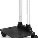 Zoofen Folding Hand Truck Lightweight Luggage Cart with 4 Wheels Compact Trolly Cart with 2 Elastic Ropes for Luggage,Backpack, Bags, Travel and Office Use(24 * 31cm)