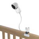 Clip Mount for Arenti Baby Monitor Without Tools or Wall Damage (White)