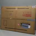 TETOTE Brushed Nickel Bathroom Mirror 24 x 36 Inch Beveled Frame Vanity Mirror, Tempered Glass, Shatterproof, for Modern Bedroom, Entryway, Living Room