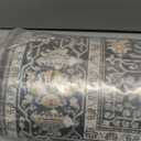 4x8 Washable Kitchen Area Rug: Farmhouse Stain-Resistant Rug for Living Room Bedroom Wide Soft Carpet for Entryway Dining Room Thin Hallway Floor Mat with Non Slip Backing Vintage Home Dcor(4x8,Black)