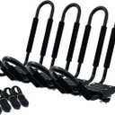 Kayak Roof Rack for 2 Kayaks Carrier, Kayak J Bar Hooks Roof Mount Racks for Universal Cars, SUV, Truck, Set of 4 Racks