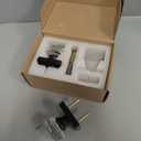 Coolnews Matte Black Door Knob Glass Door Knobs Interior Privacy Door Knobs with Lock for Bathroom and Bedroom Vintage Crystal Door Knobs