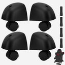 Heavy Duty Caster Wheels with Caster Foot Kit for Shop Vac Vacuum A & B Cleaner, Part Number 8568000 8568009 8568010 8568011 Smooth Movement and Stability