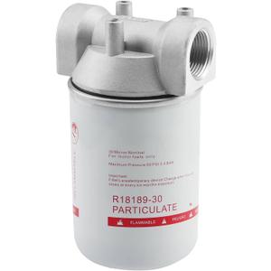 1 Inch NPT Fuel Tank Filter Kit, High Flow 25 GPM 30 Micron Spin-on Particulate Filter Compatible With Diesel Transfer Pump