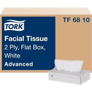 Tork Advanced Facial Tissue White Soft, Gentle 2-Ply, F1 Dispenser Compatible 30 Boxes x 100 Tissues (TF6810)