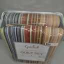 Greenland Home 100% Cotton Fashion Quilt Collection, Prewashed, Reversible Quilt Set, 3-Piece Full/Queen, Katy