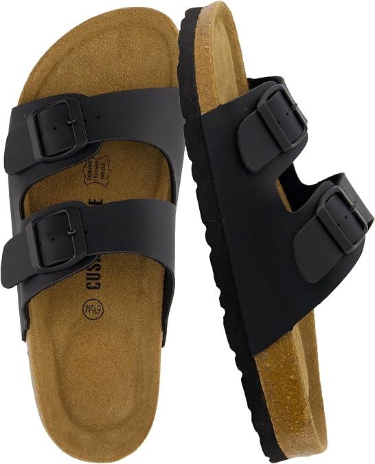 CUSHIONAIRE Lane Cork Slide Women's Sandals, Comfortable Sandals for Women
Molded Cork Footbed, Slide Sandals for Women, Adjustable Buckle, Sandals for Wide Feet, Cushioned Sandals for Women, Open Toe 12