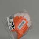 AAwipes 4.92" Lint Free Swabs (100 pcs, Large Flat Sqaure Head 13.5 mm/0.53", Orange, Polyester) Cleanroom Polyester Swabs Multi-Purpose Swab Sticks Microfiber Cleaning Swabs (A5125A)
