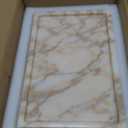 100% Natural Marble Serving Tray Luxury Marble Storage Tray for Home Decor Stone Tray for Bathroom/Kitchen/Vanity/Dresser,Plate Holder for Tissues, Candles, Towel